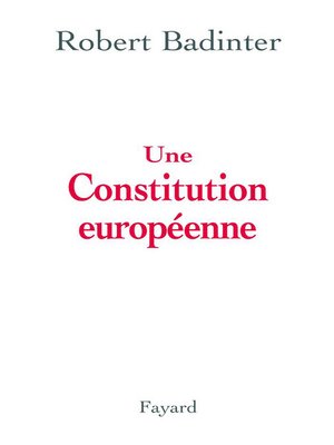 cover image of Une Constitution européenne